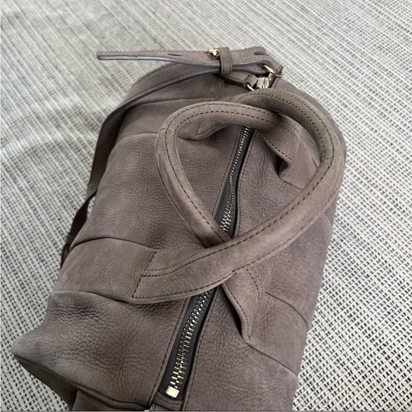 ALEXANDER WANG Large Rocco in Elephant Gray Soft Pebble and Gold - Picture 8 of 14